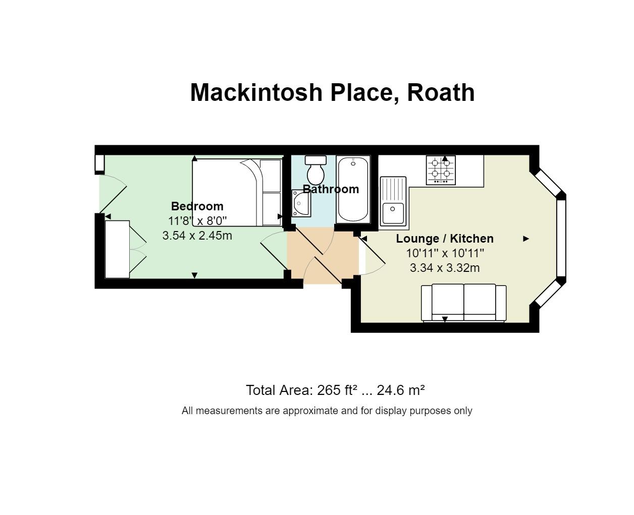 Floorplan for Mackintosh Place, Roath